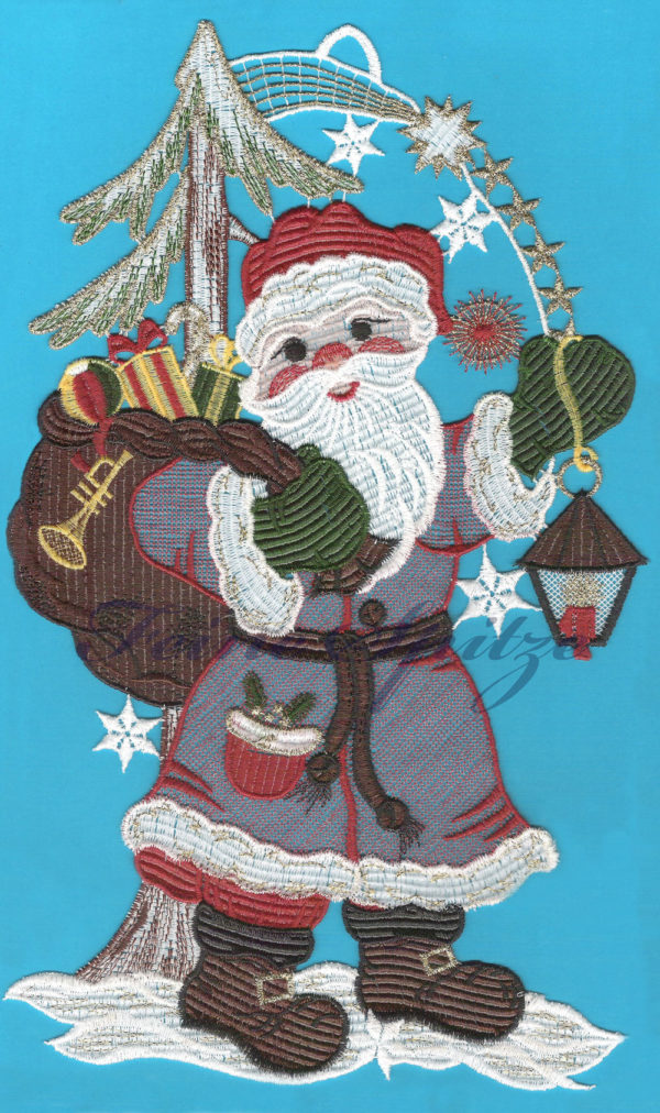 Fensterbild Santa