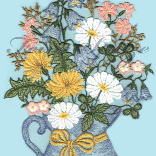 Fensterbild Wildblumen