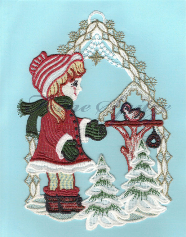 Fensterbild Wintermädchen – Bild 2