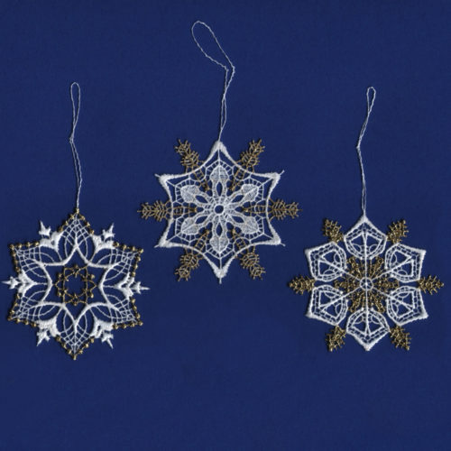Weihnachtssternset mit Gold