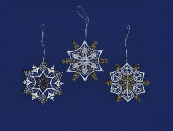 Weihnachtssternset mit Gold