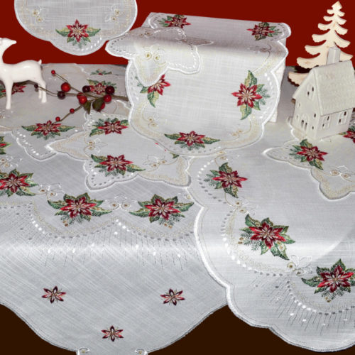 Tischdecke Altenberg Weihnachtskranz