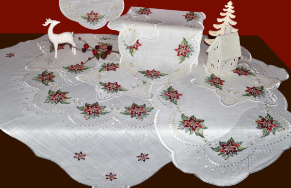 Tischdecke Altenberg Weihnachtskranz