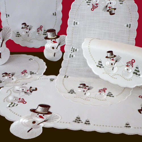 Tischdecke Schneemann