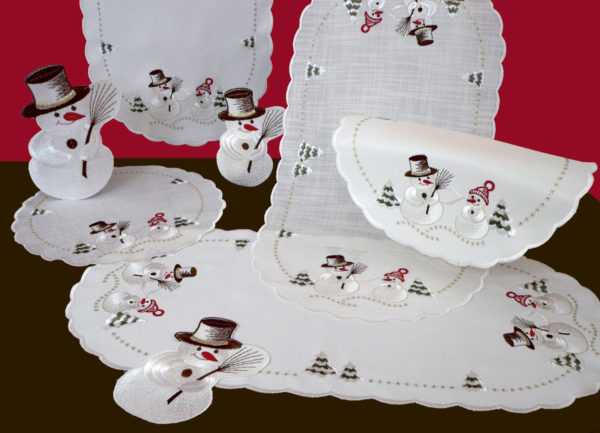 Tischdecke Schneemann
